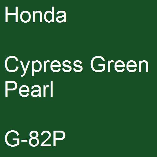 Honda, Cypress Green Pearl, G-82P.